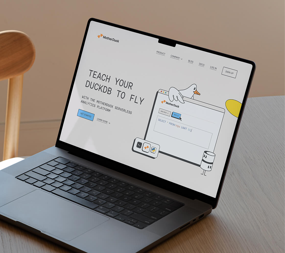 Case study: MotherDuck - brand and website revamp